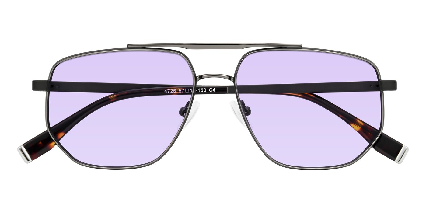 Kailani - Gunmetal/Matte Dark Green Tinted Sunglasses