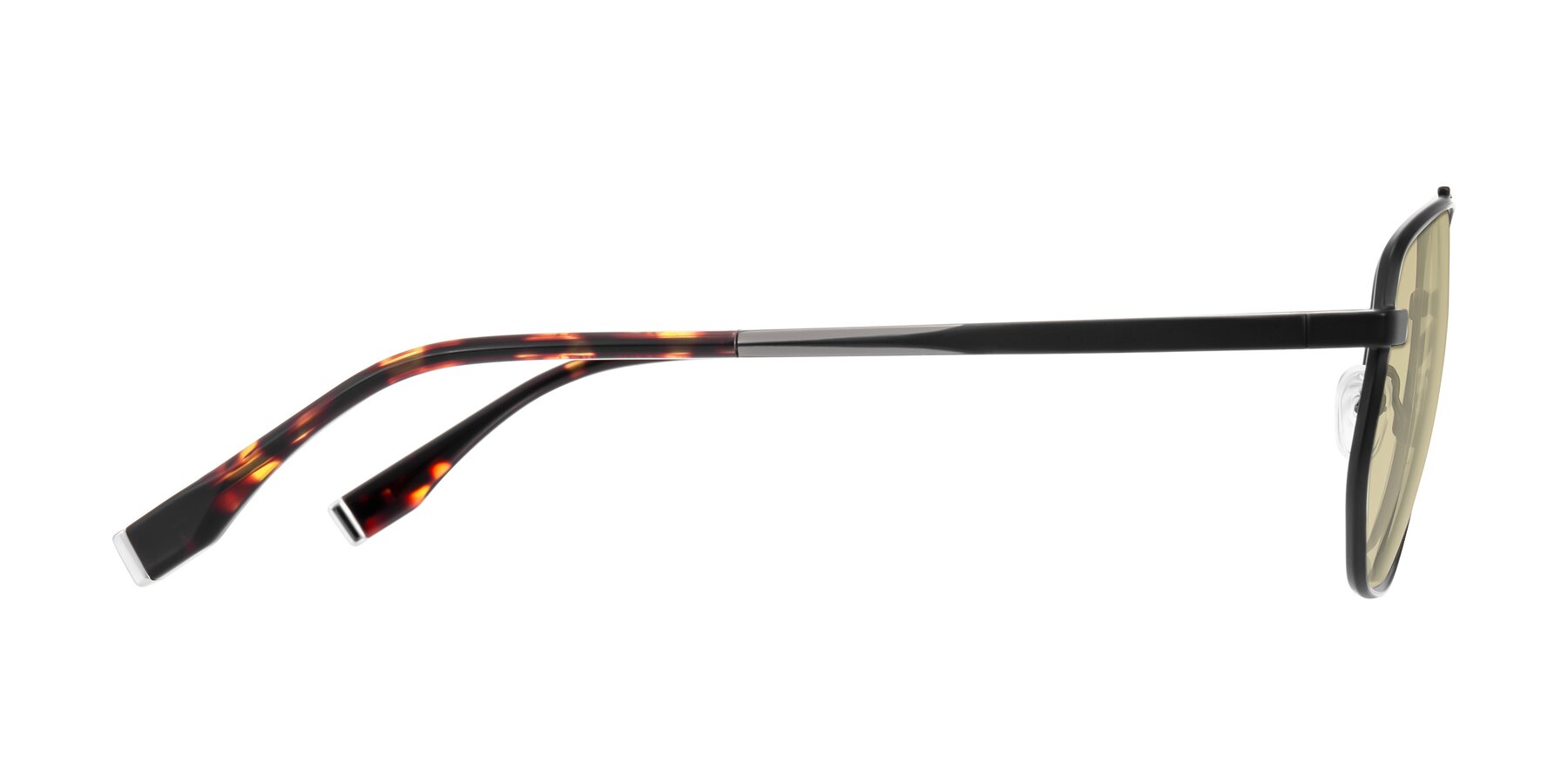 Side of Kailani in Gunmetal/Matte Dark Green with Light Champagne Tinted Lenses