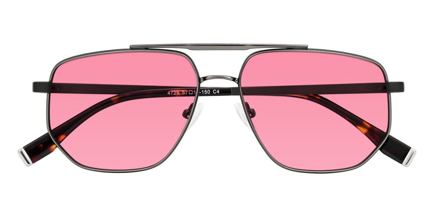 Kailani - Gunmetal/Matte Dark Green Tinted Sunglasses