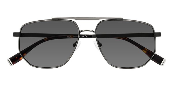Front of Kailani in Gunmetal/Matte Dark Green