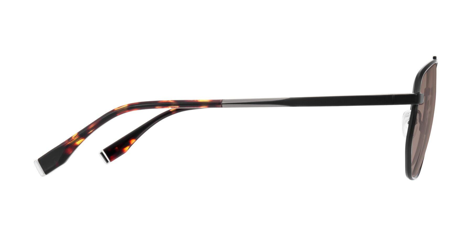 Side of Kailani in Gunmetal/Matte Dark Green with Medium Brown Tinted Lenses