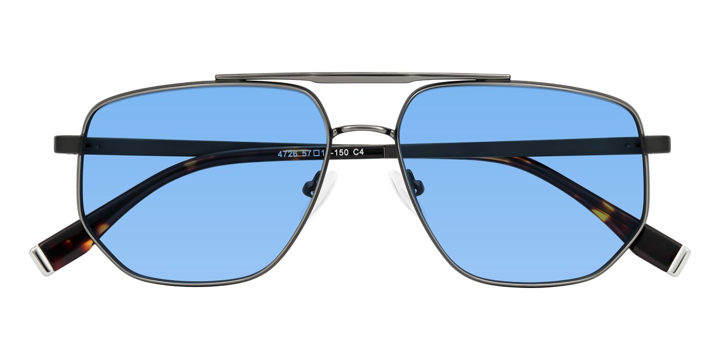 Kailani - Gunmetal/Matte Dark Green Tinted Sunglasses