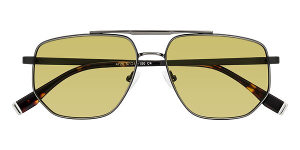 Front of Kailani in Gunmetal/Matte Dark Green
