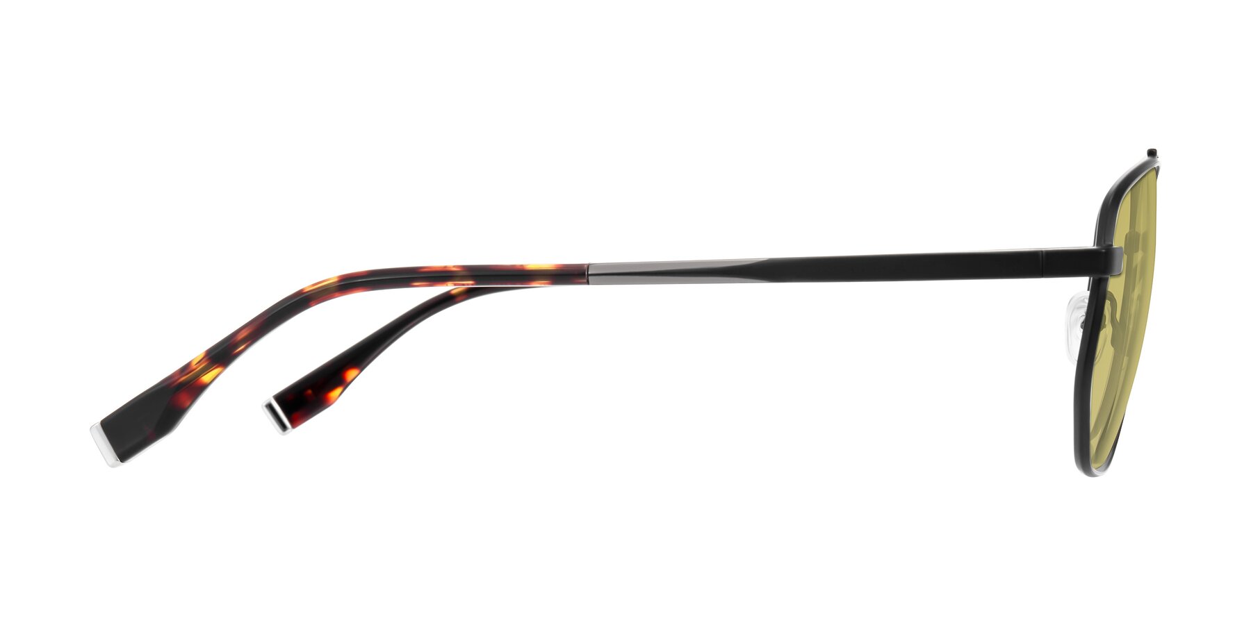 Side of Kailani in Gunmetal/Matte Dark Green with Medium Champagne Tinted Lenses