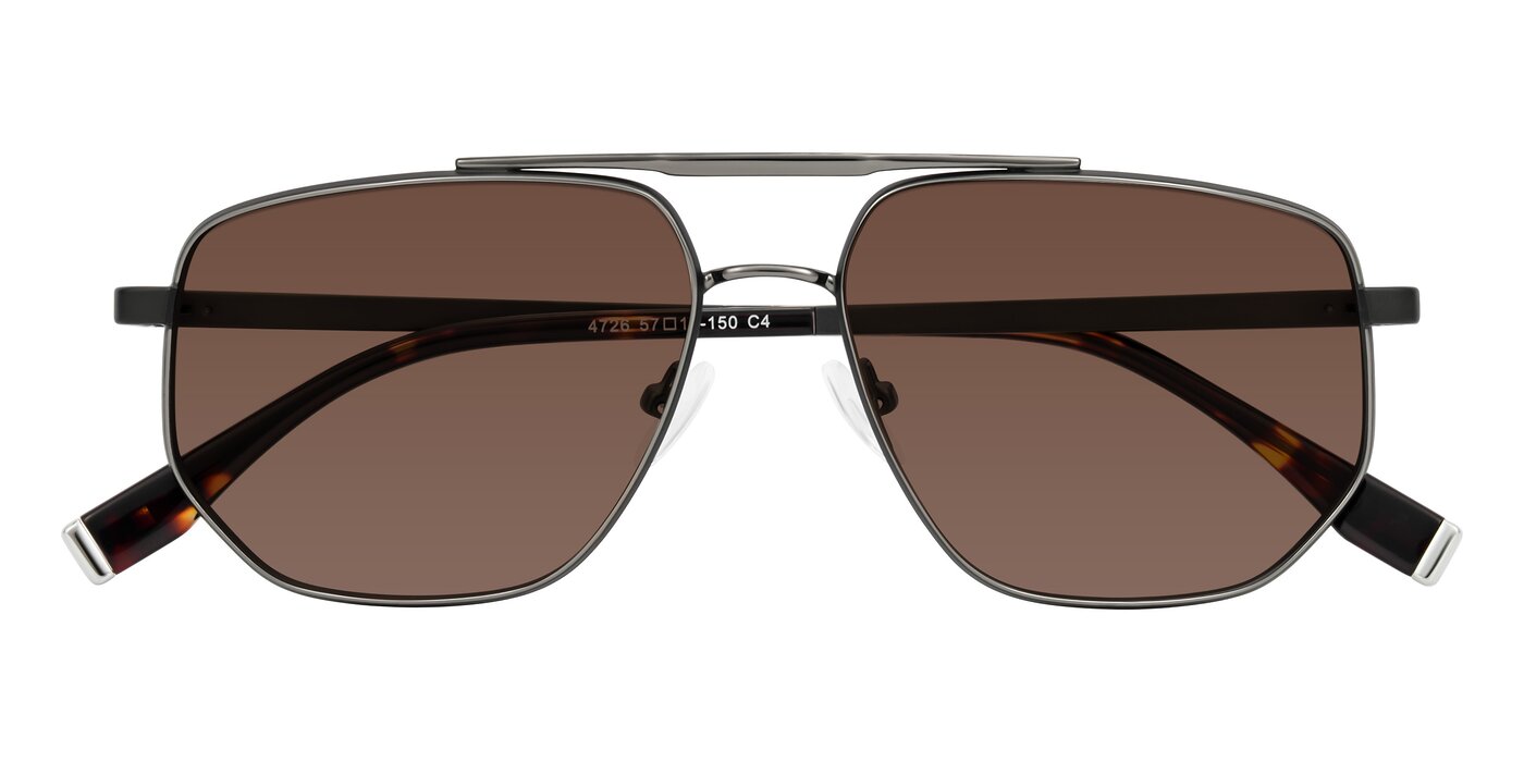 Kailani - Gunmetal/Matte Dark Green Tinted Sunglasses