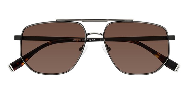 Front of Kailani in Gunmetal/Matte Dark Green