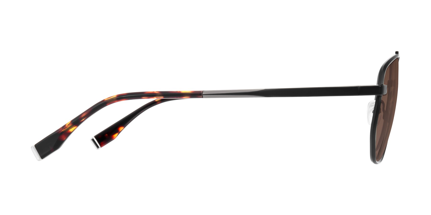 Side of Kailani in Gunmetal/Matte Dark Green with Brown Tinted Lenses