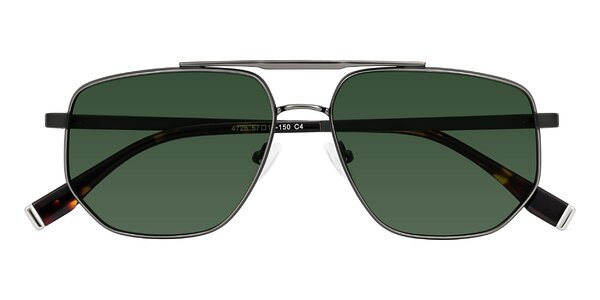 Front of Kailani in Gunmetal/Matte Dark Green