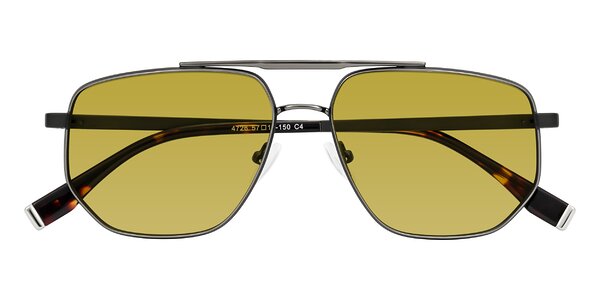 Front of Kailani in Gunmetal/Matte Dark Green