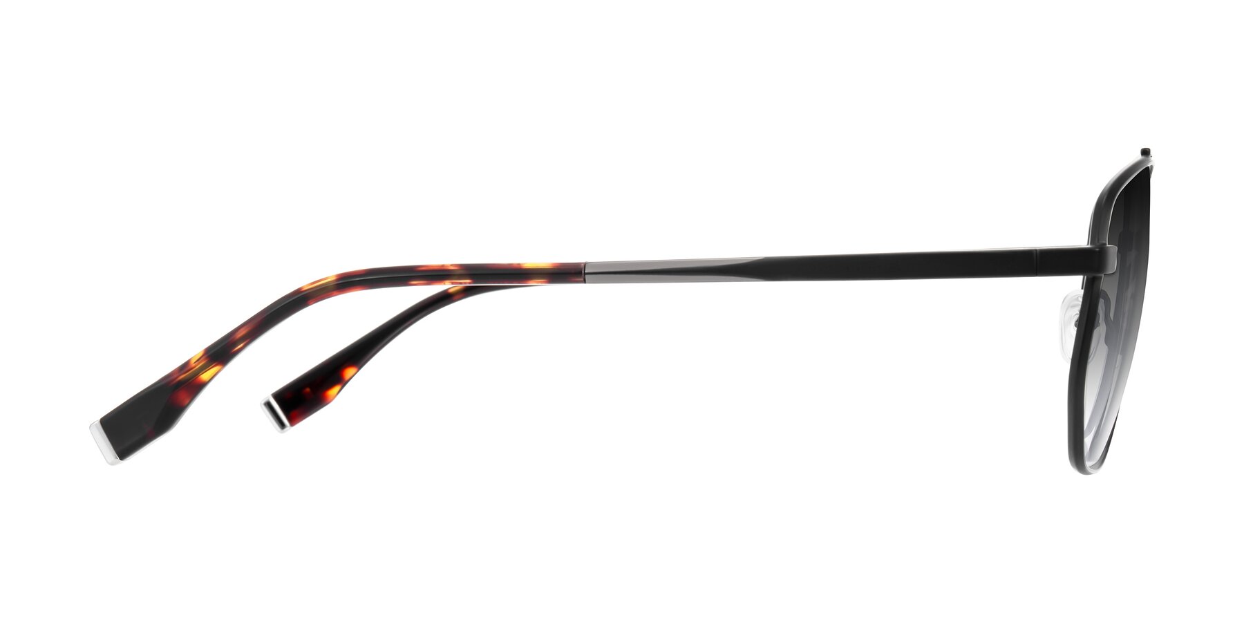 Side of Kailani in Gunmetal/Matte Dark Green with Gray Gradient Lenses