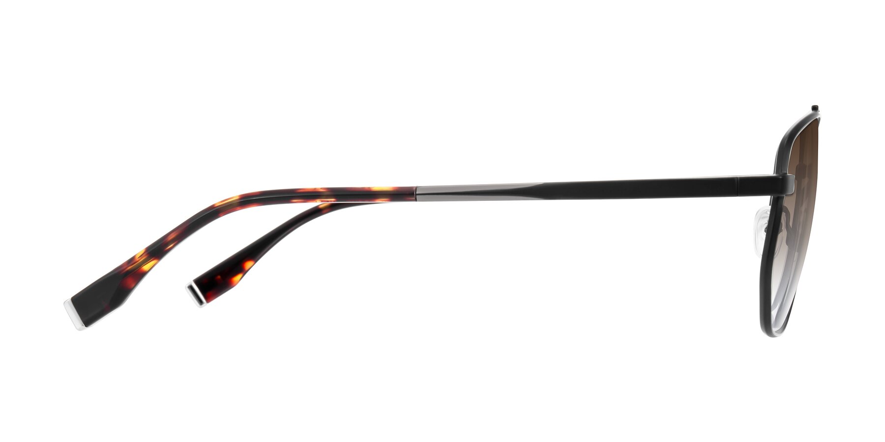 Side of Kailani in Gunmetal/Matte Dark Green with Brown Gradient Lenses