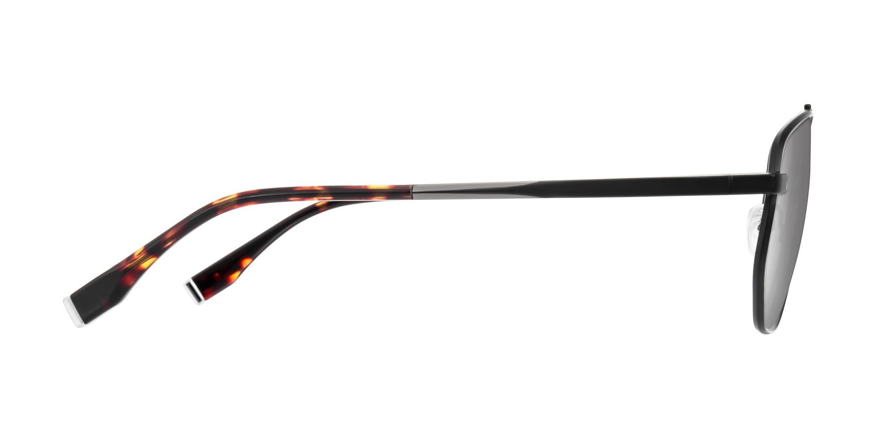 Side of Kailani in Gunmetal/Matte Dark Green with Silver Mirrored Lenses