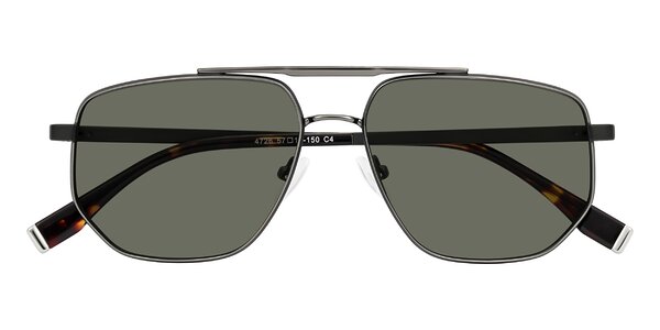Front of Kailani in Gunmetal/Matte Dark Green