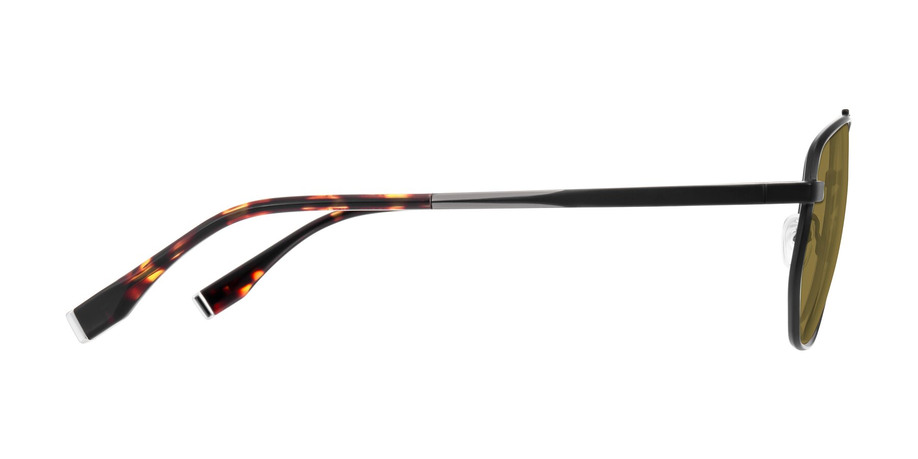 Side of Kailani in Gunmetal/Matte Dark Green with Brown Polarized Lenses