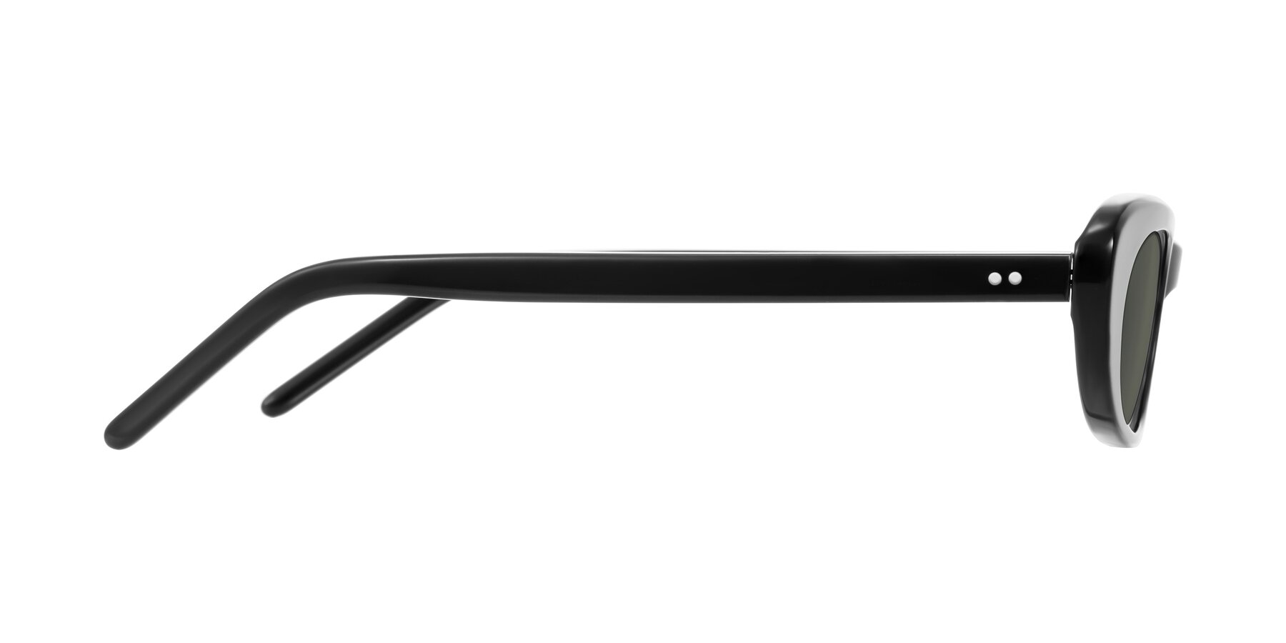 Side of Enzio in Black with Gray Polarized Lenses
