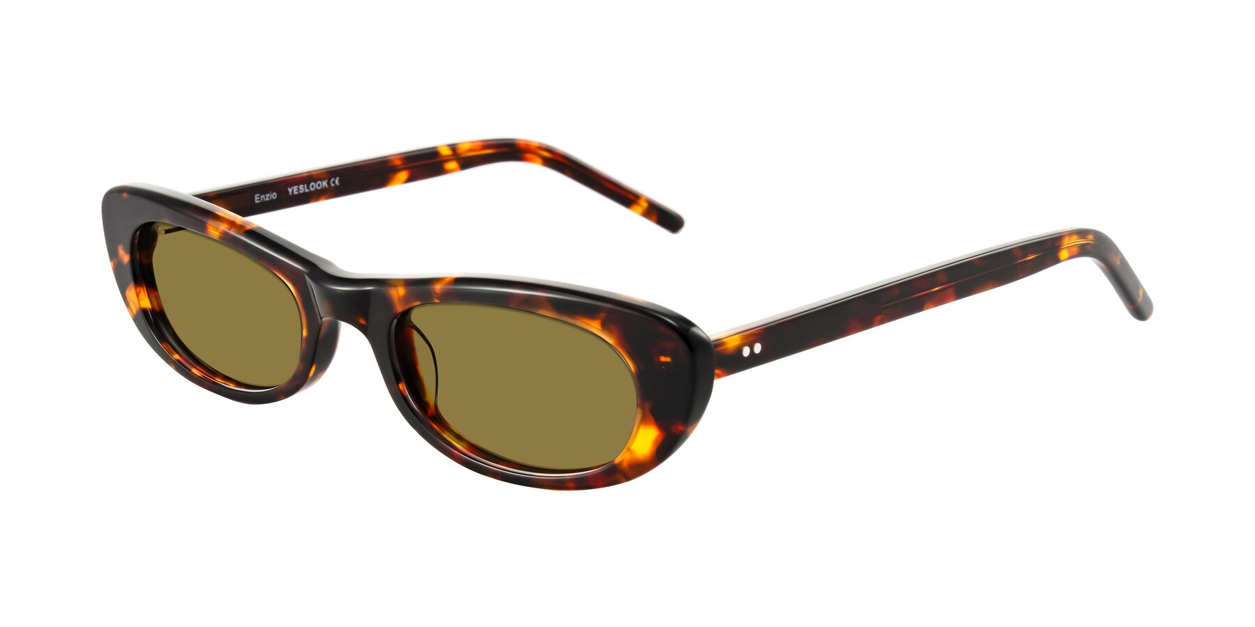 Angle of Enzio in Tortoise with Brown Polarized Lenses