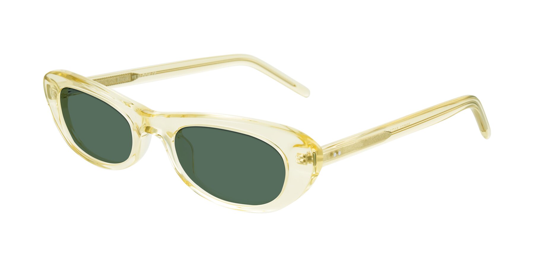 Angle of Enzio in Lime Crystal with Green Polarized Lenses
