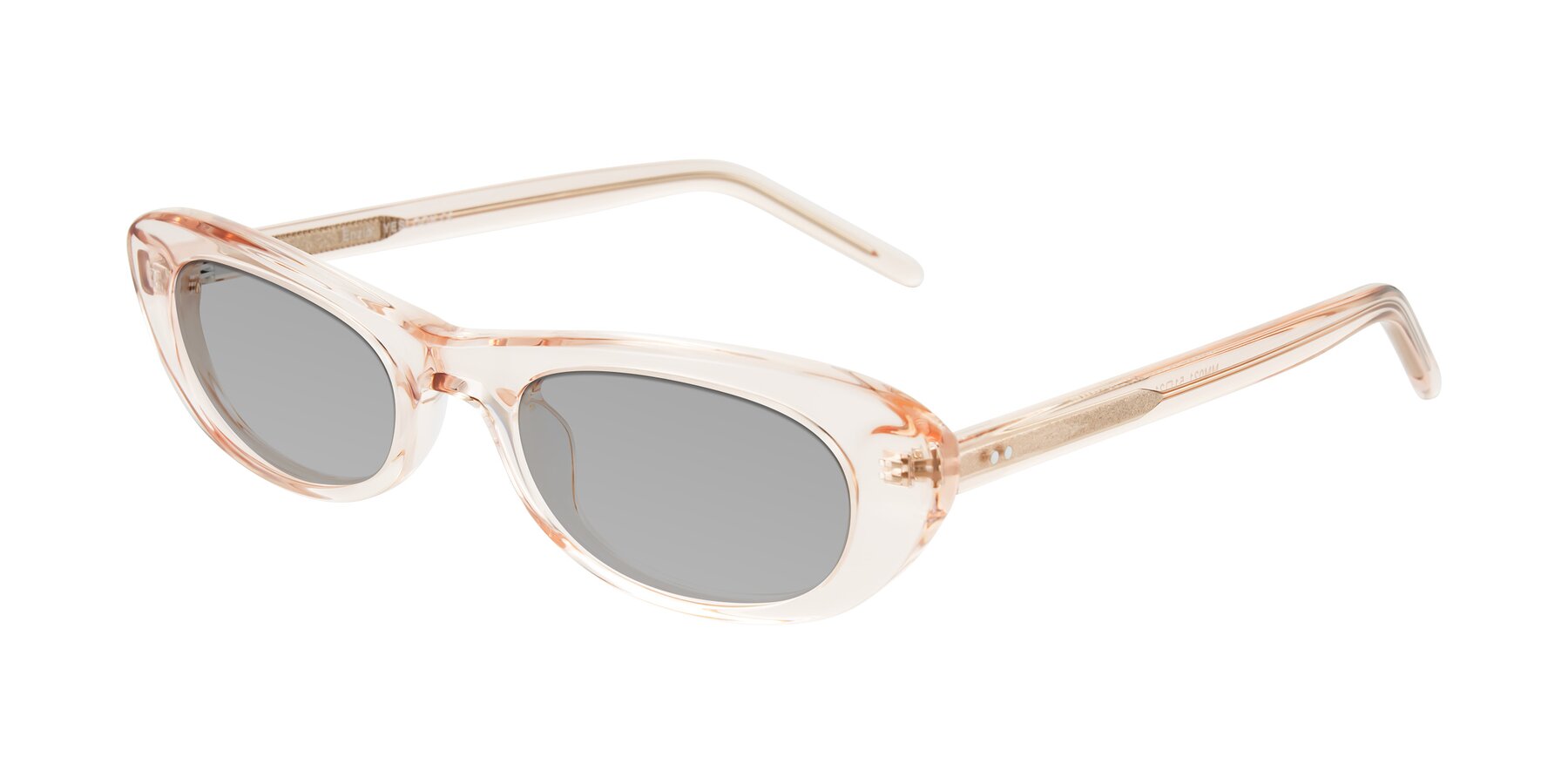 Angle of Enzio in Rose Crystal with Light Gray Tinted Lenses
