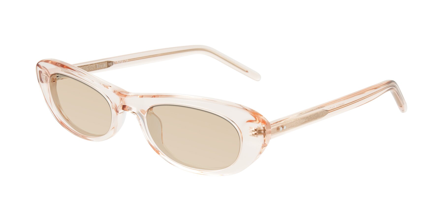 Angle of Enzio in Rose Crystal with Light Brown Tinted Lenses