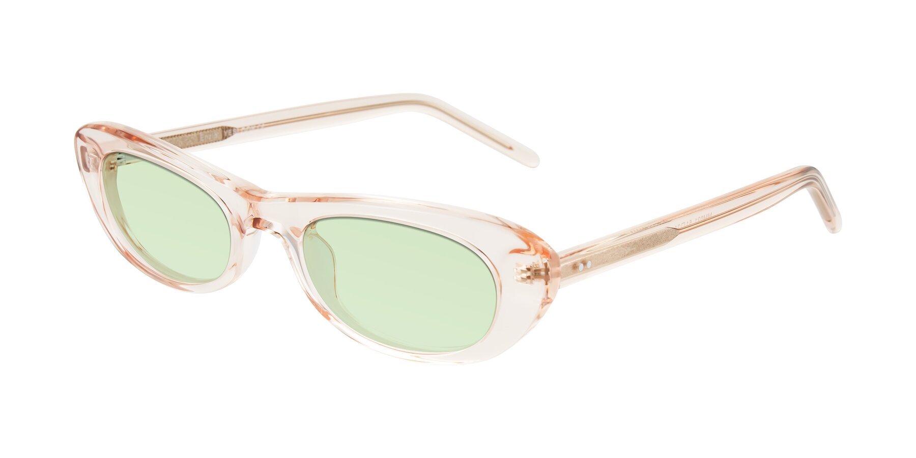 Angle of Enzio in Rose Crystal with Light Green Tinted Lenses