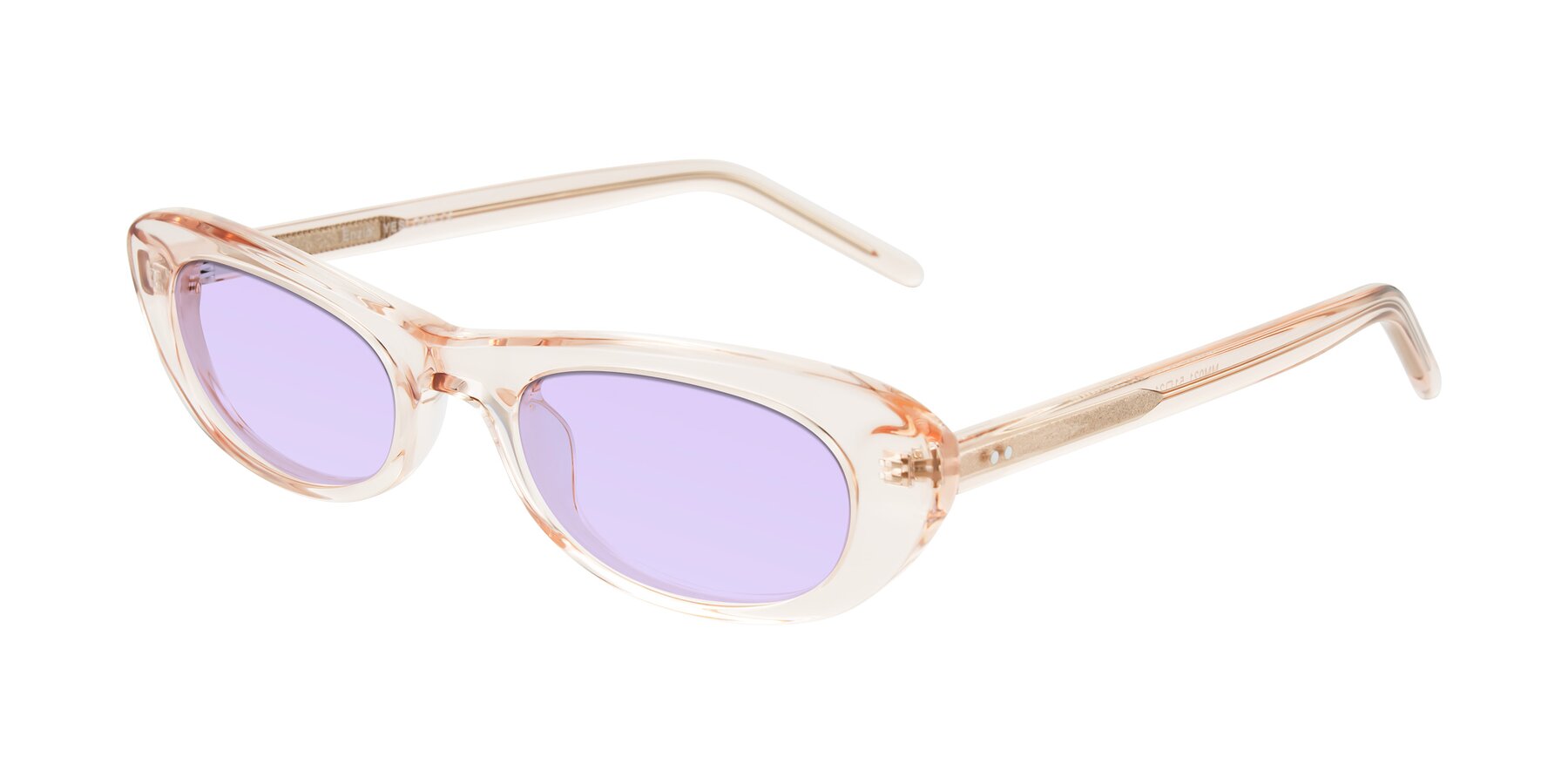 Angle of Enzio in Rose Crystal with Light Purple Tinted Lenses