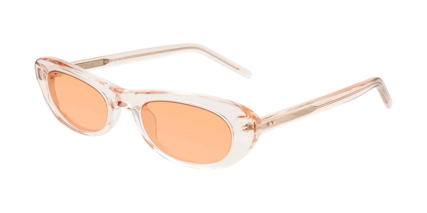 Angle of Enzio in Rose Crystal with Light Orange Tinted Lenses