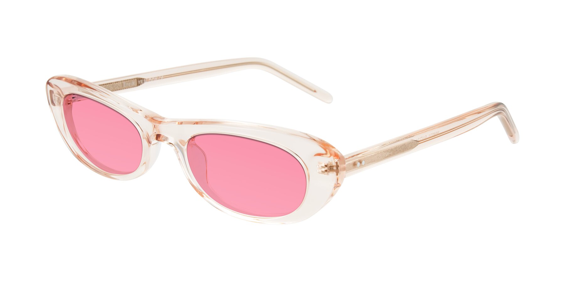Angle of Enzio in Rose Crystal with Pink Tinted Lenses