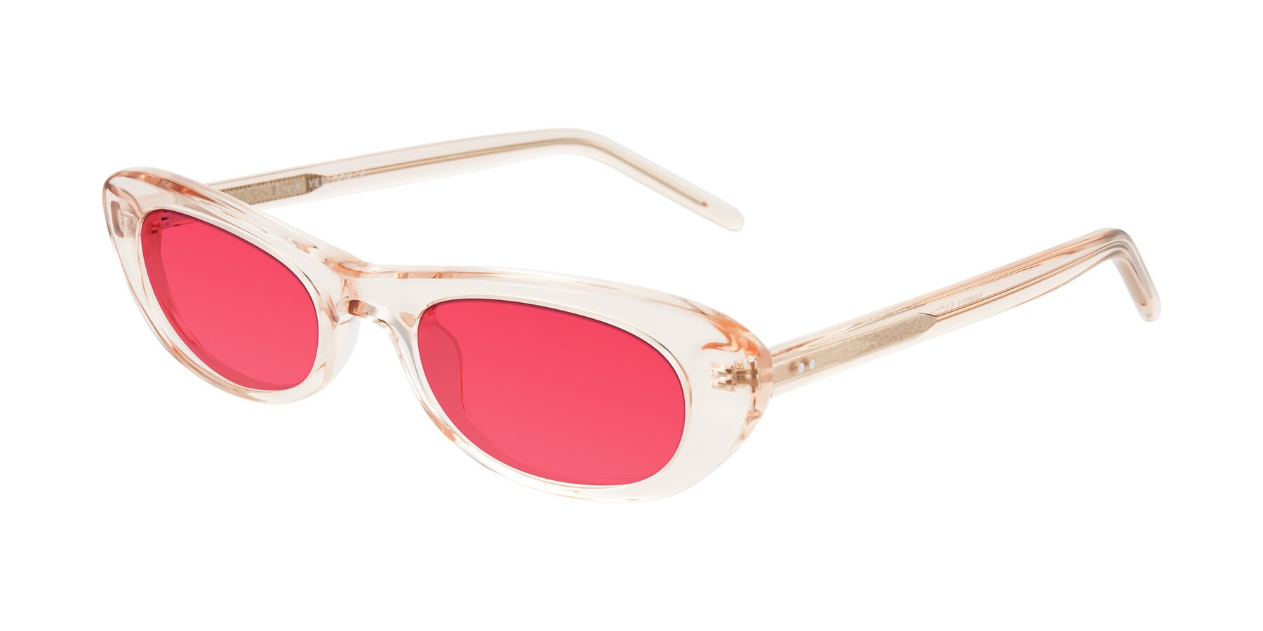 Angle of Enzio in Rose Crystal with Red Tinted Lenses