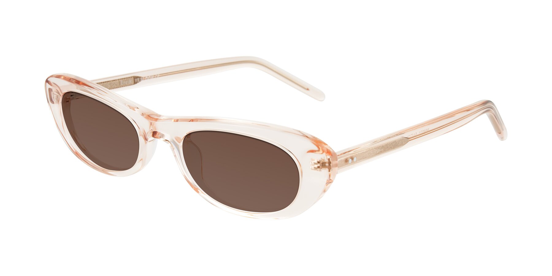 Angle of Enzio in Rose Crystal with Brown Tinted Lenses