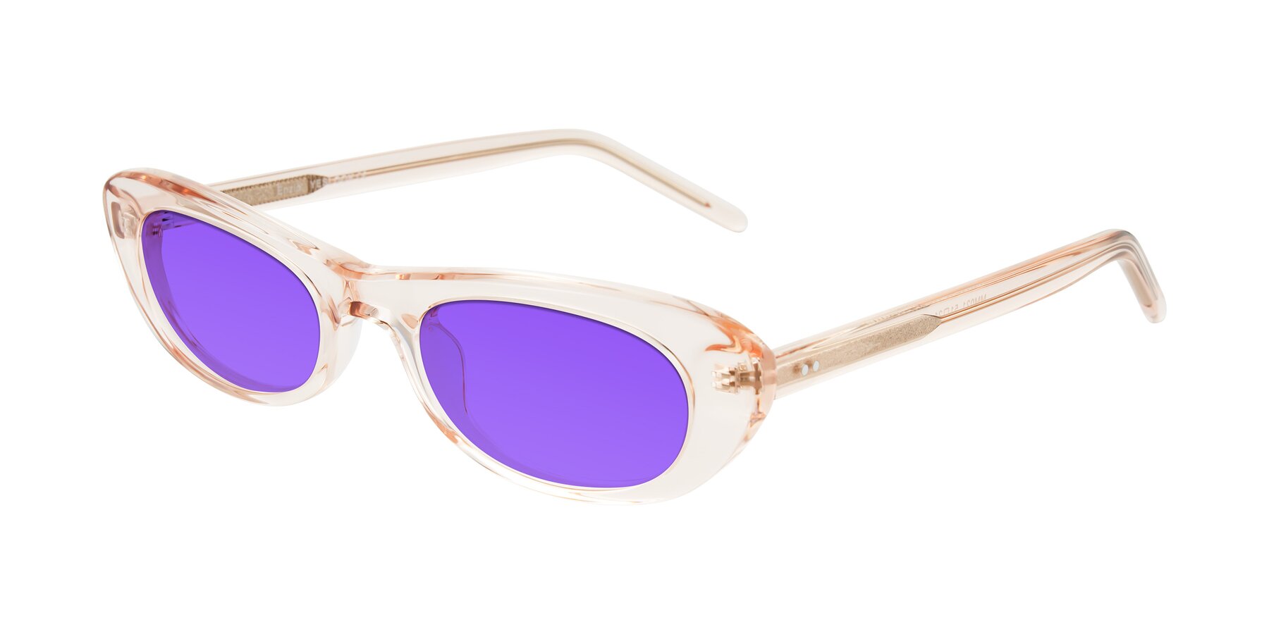 Angle of Enzio in Rose Crystal with Purple Tinted Lenses