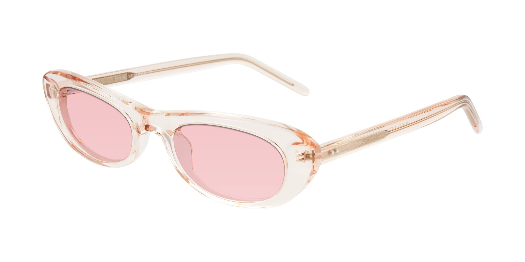 Angle of Enzio in Rose Crystal with Light Garnet Tinted Lenses