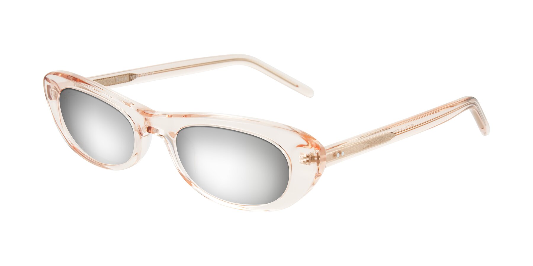 Angle of Enzio in Rose Crystal with Silver Mirrored Lenses