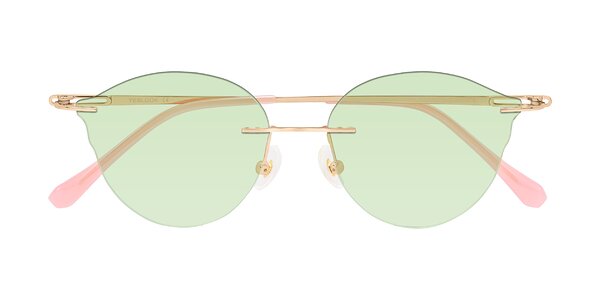 Front of Barlow in Rose Gold/Pink