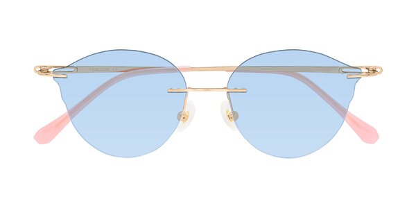 Front of Barlow in Rose Gold/Pink