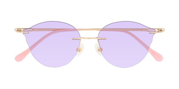 Front of Barlow in Rose Gold/Pink