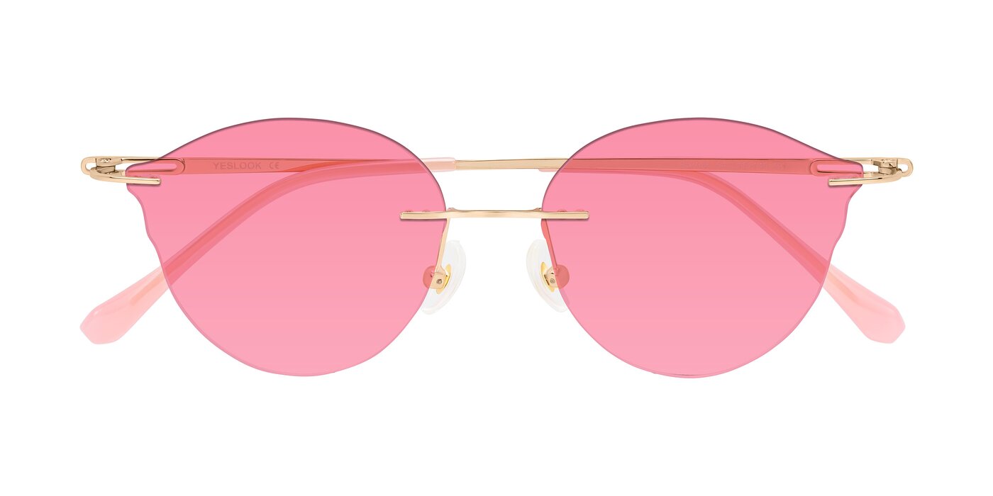 Barlow - Rose Gold/Pink Tinted Sunglasses
