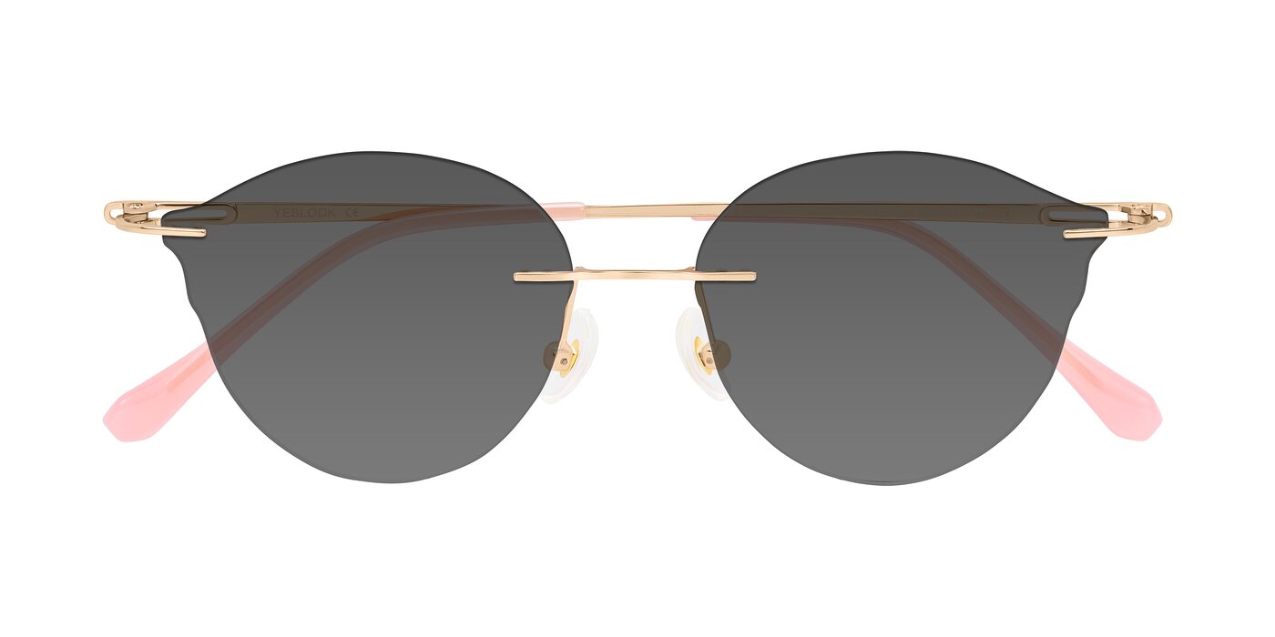 Barlow - Rose Gold/Pink Tinted Sunglasses