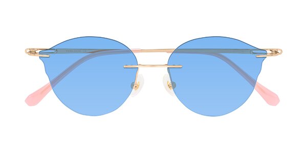 Front of Barlow in Rose Gold/Pink