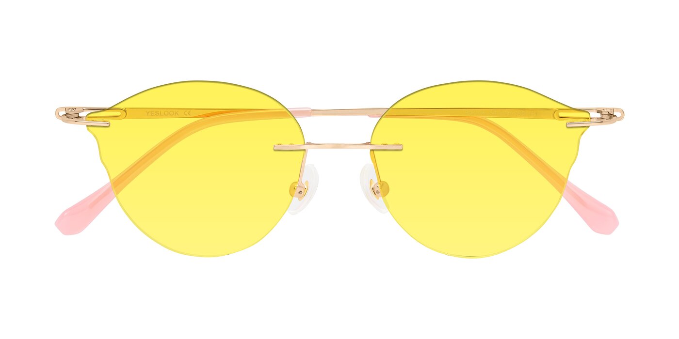 Barlow - Rose Gold/Pink Tinted Sunglasses