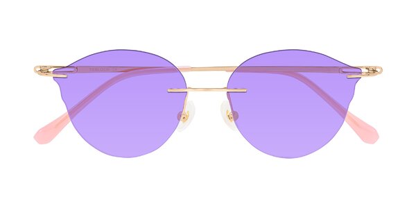 Front of Barlow in Rose Gold/Pink