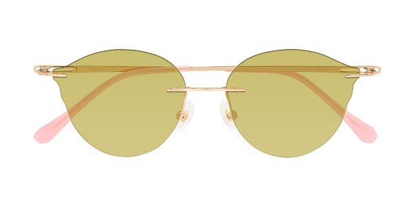 Front of Barlow in Rose Gold/Pink