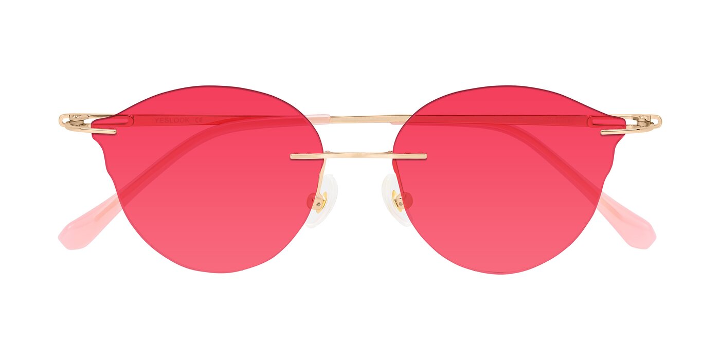 Barlow - Rose Gold/Pink Tinted Sunglasses