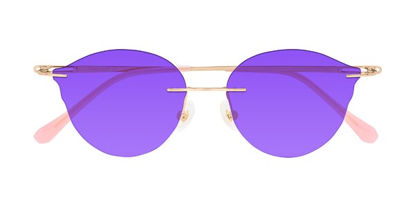 Front of Barlow in Rose Gold/Pink