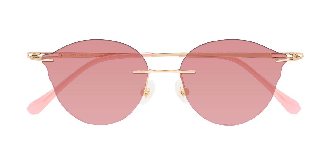 Barlow - Rose Gold/Pink Tinted Sunglasses