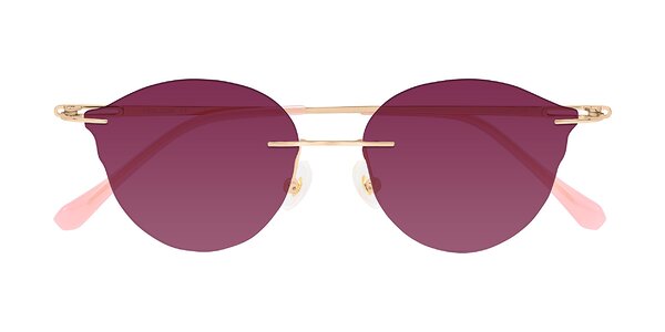 Front of Barlow in Rose Gold/Pink