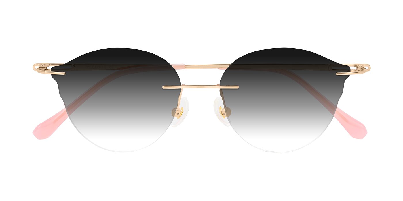 Barlow - Rose Gold/Pink Gradient Sunglasses