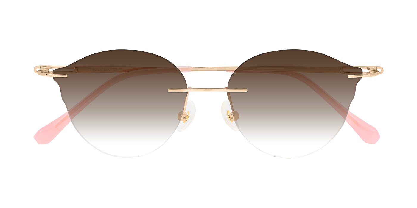 Barlow - Rose Gold/Pink Gradient Sunglasses