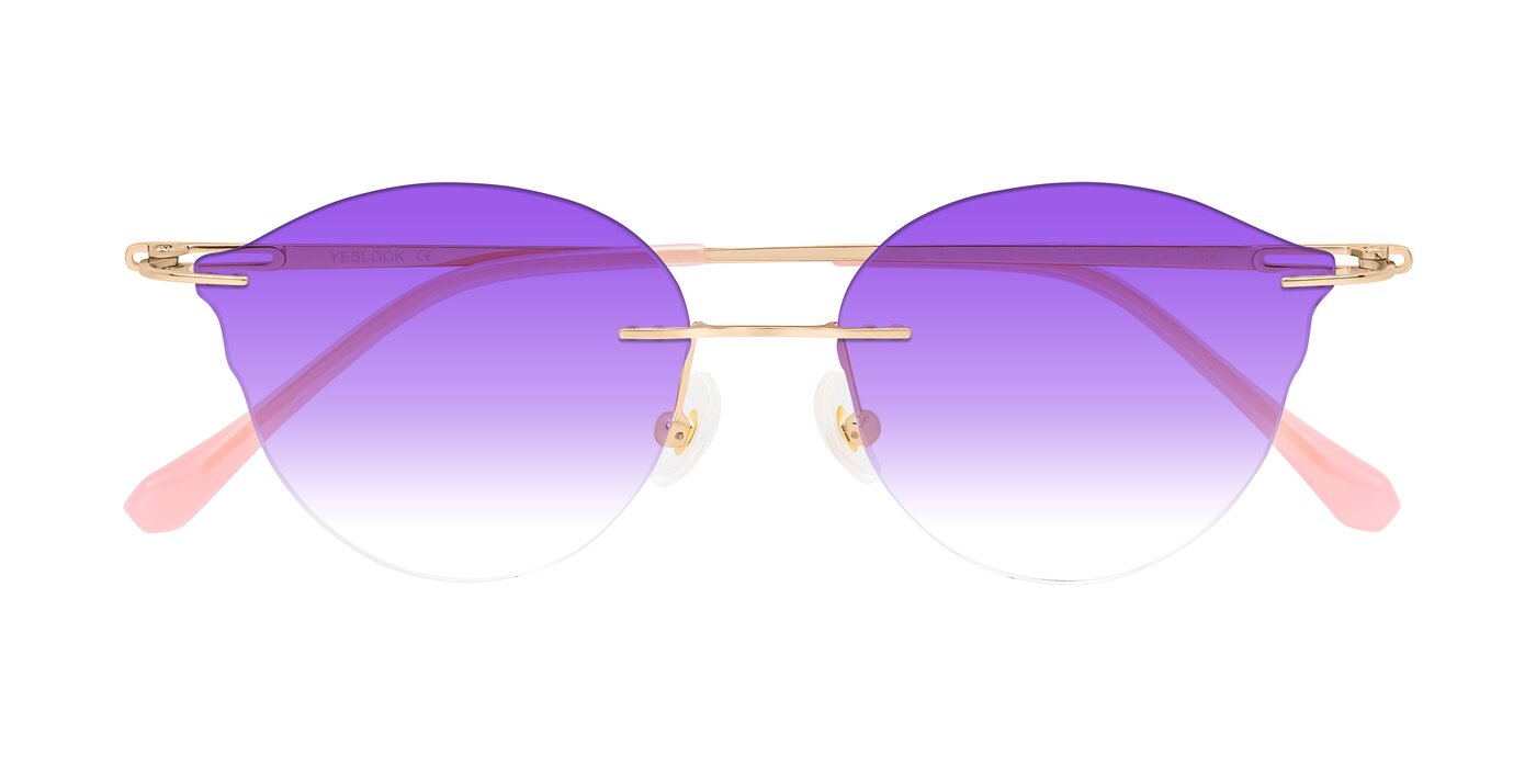 Barlow - Rose Gold/Pink Gradient Sunglasses