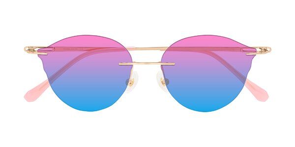 Front of Barlow in Rose Gold/Pink
