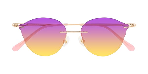 Front of Barlow in Rose Gold/Pink